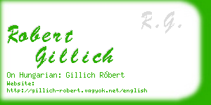 robert gillich business card
