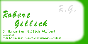 robert gillich business card